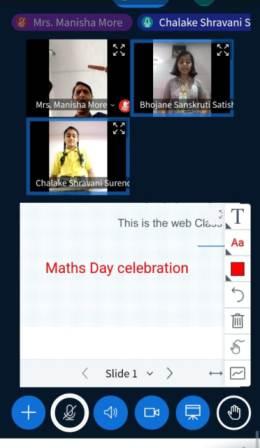 	Maths Day celebrated virtually by Std. X