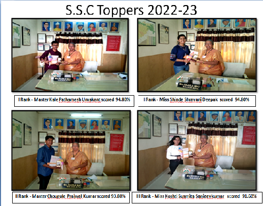 S.S.C Toppers 2022-23