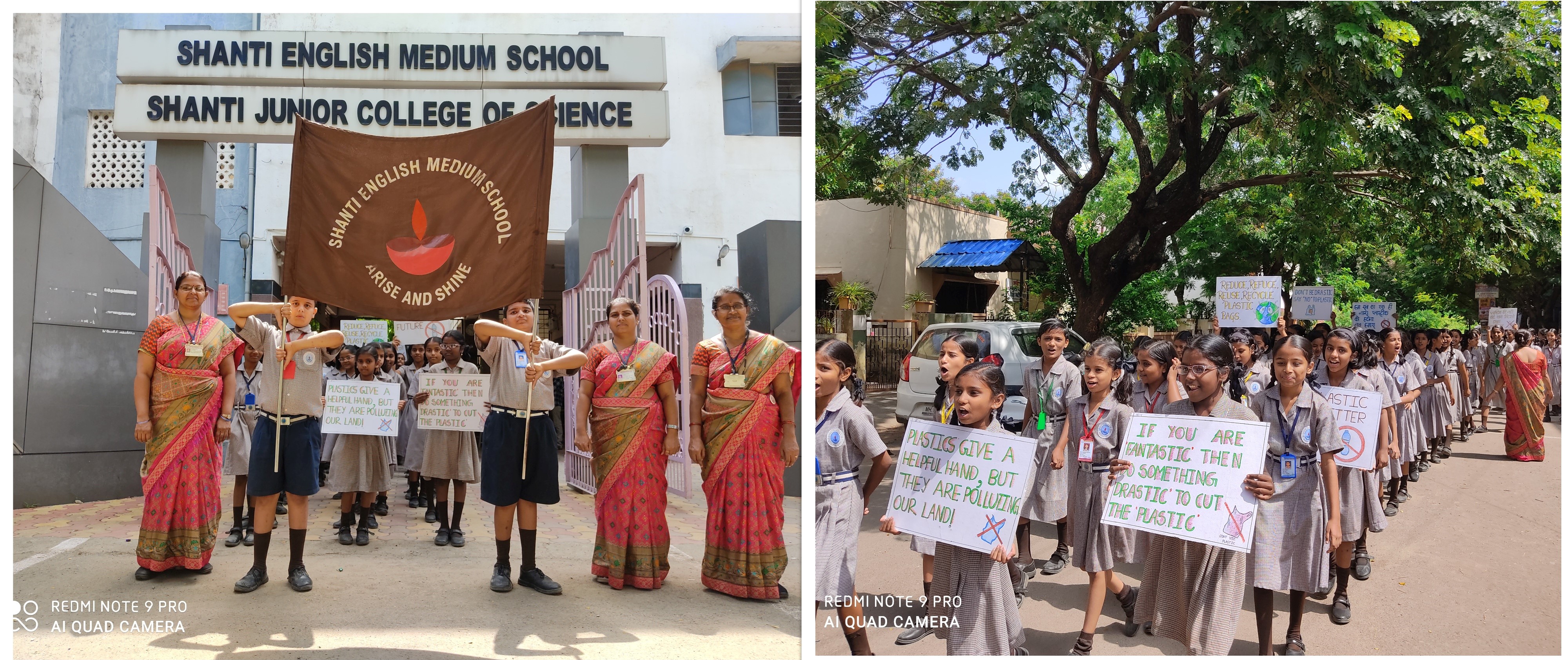 Rally - 'Ban on Plastic' by VI std. on 10.08.23