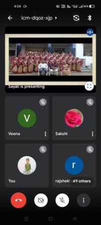 Teachers Day virtually celebrated by X std on 06.09.21