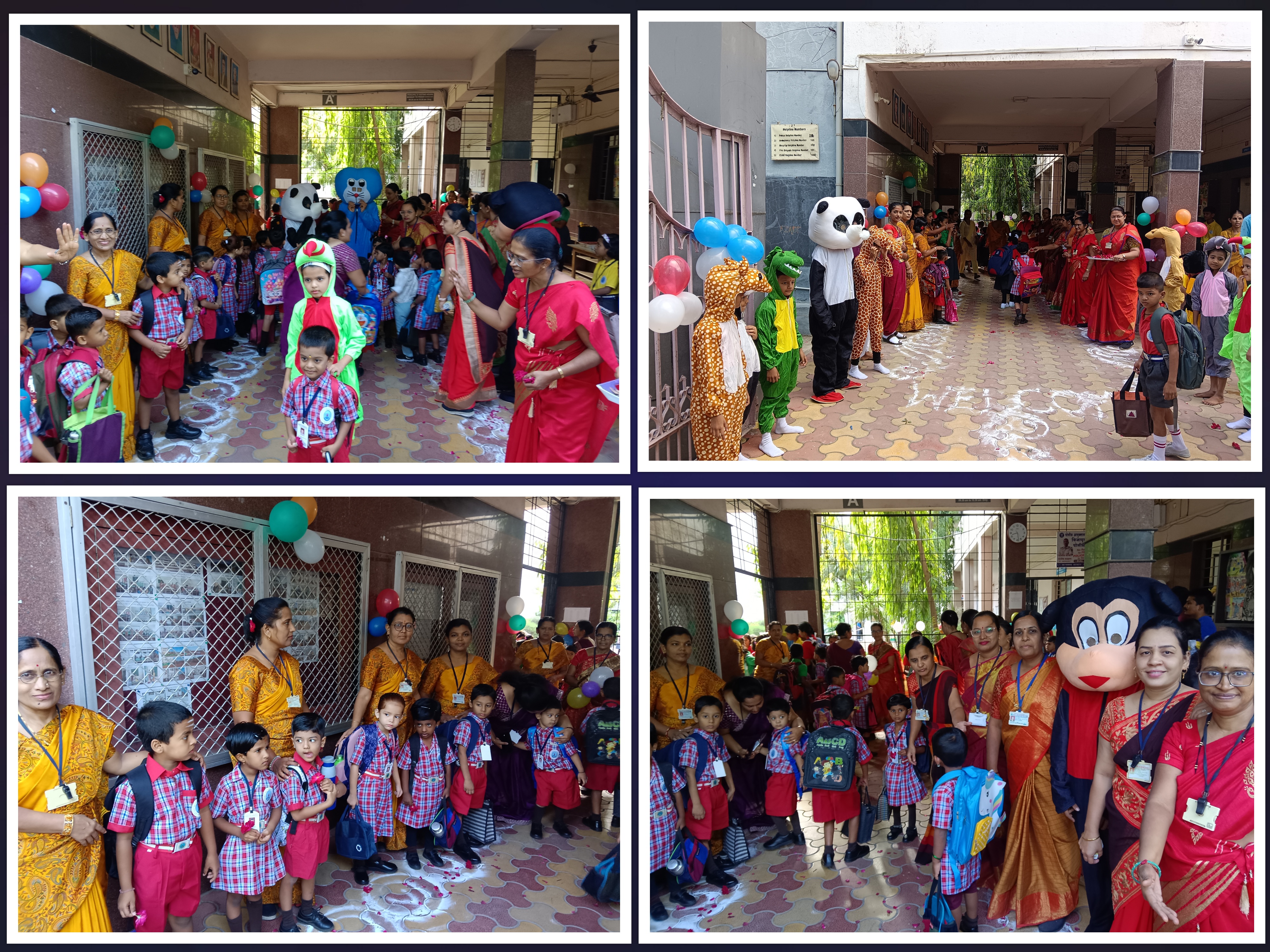 Red and Yellow house Teachers welcomed Pre primary students on 18.06.25