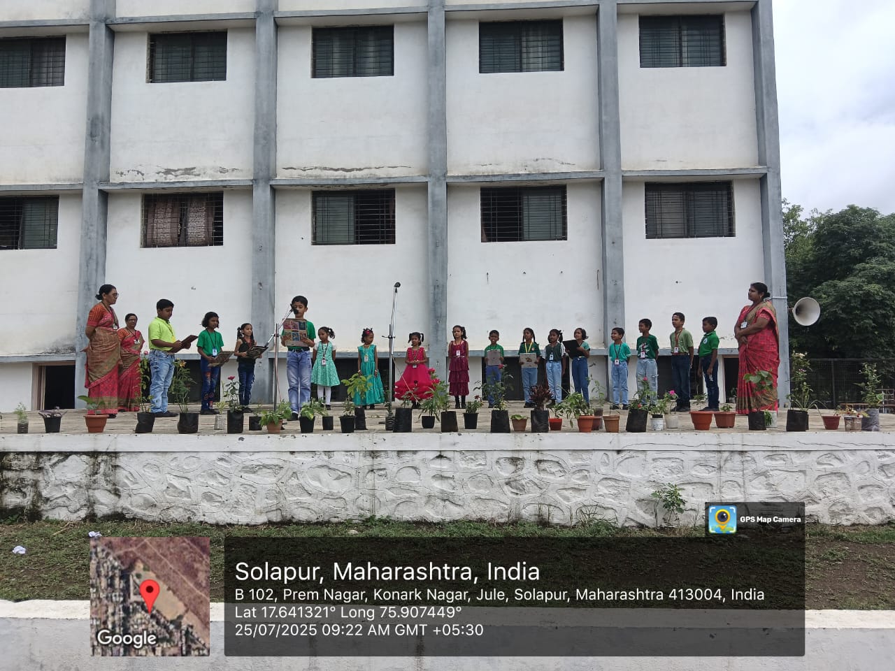 Plantation day celebration by std III on 25.07.2025