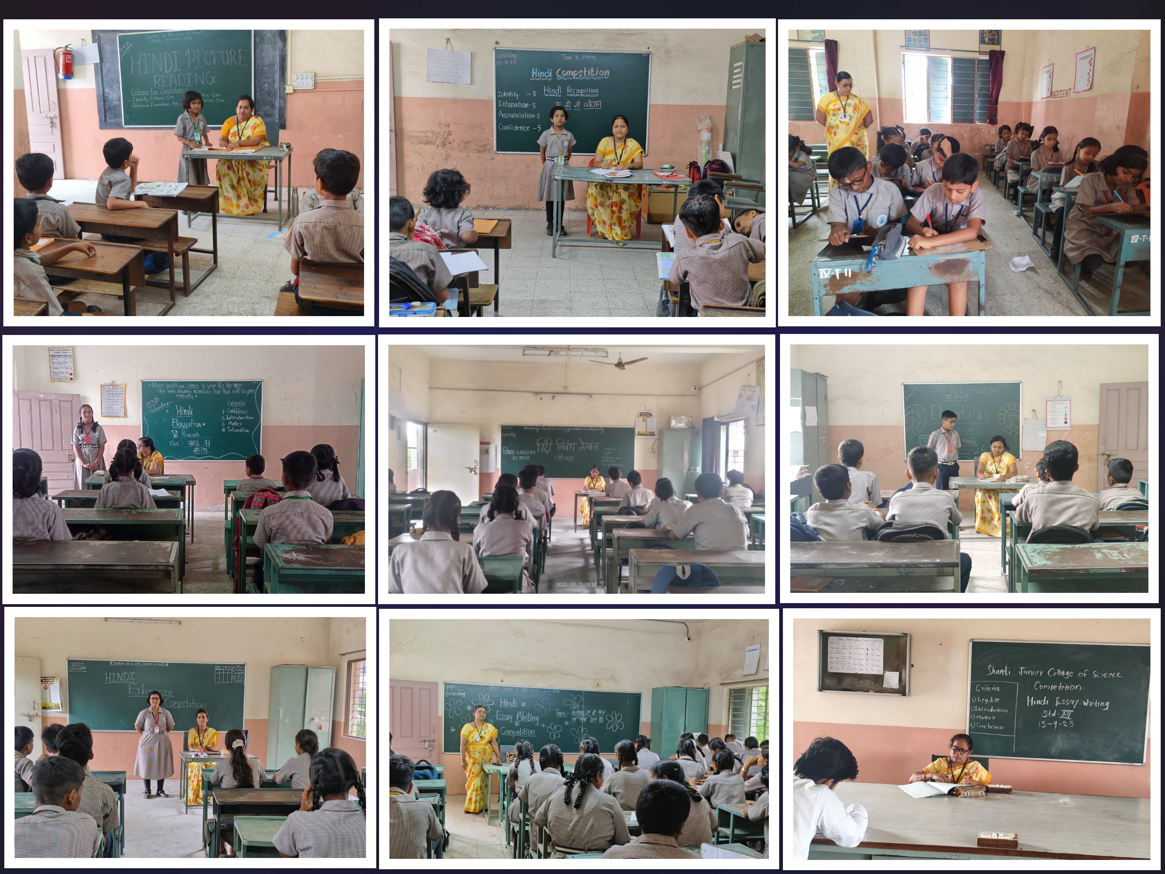 School Internal Hindi Competition on 13.09.25