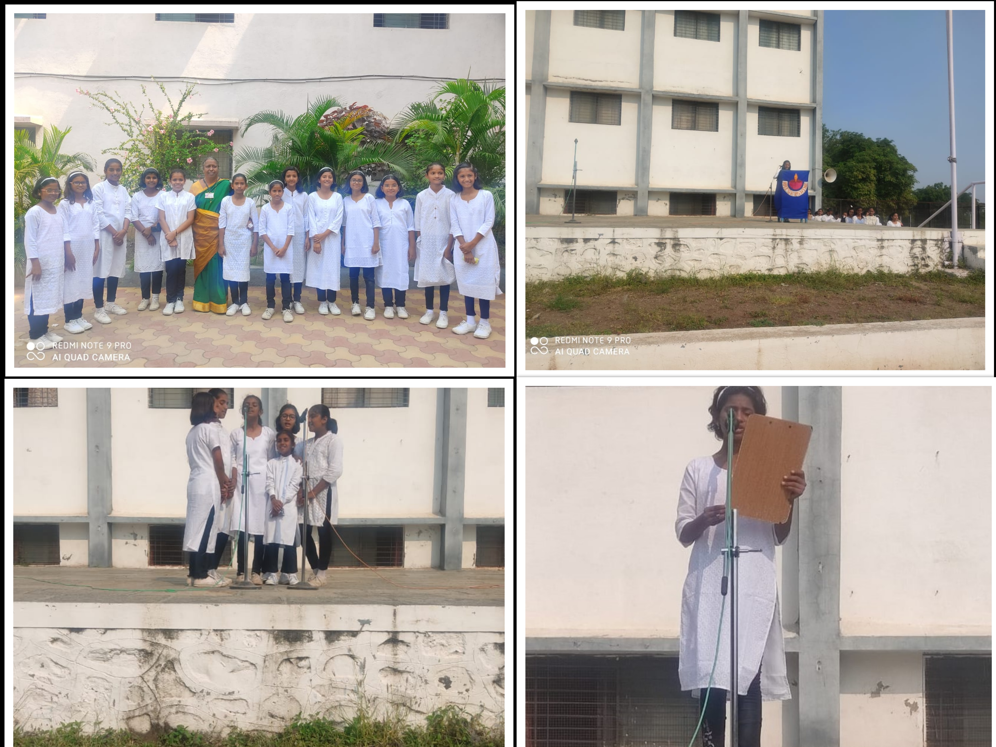 Gandhi Jayanti celebrated by VI std. on 11.10.23