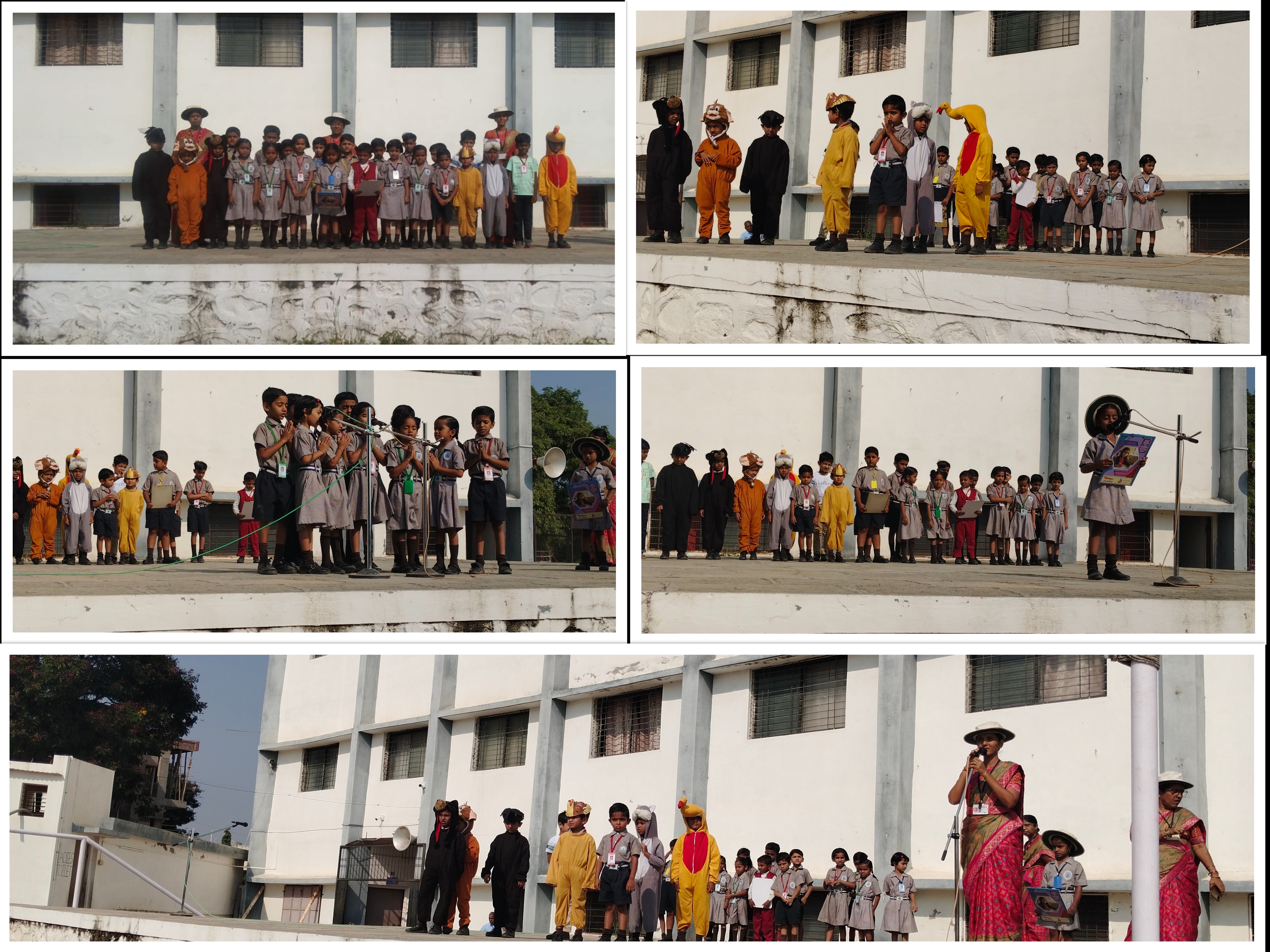 English Day celebrated by I std. on 13.10.23