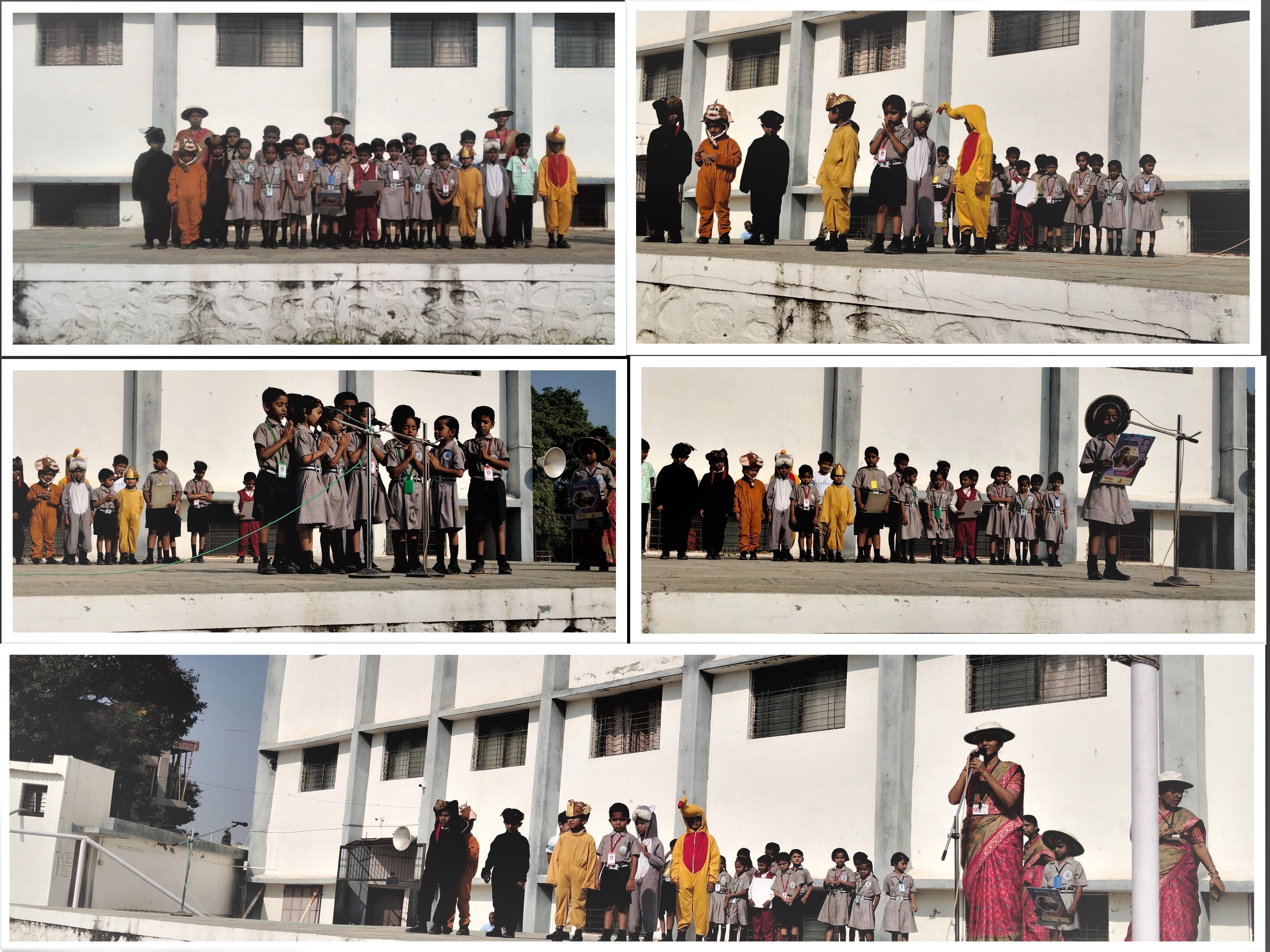 English Day celebrated by I std. on 13.10.23
