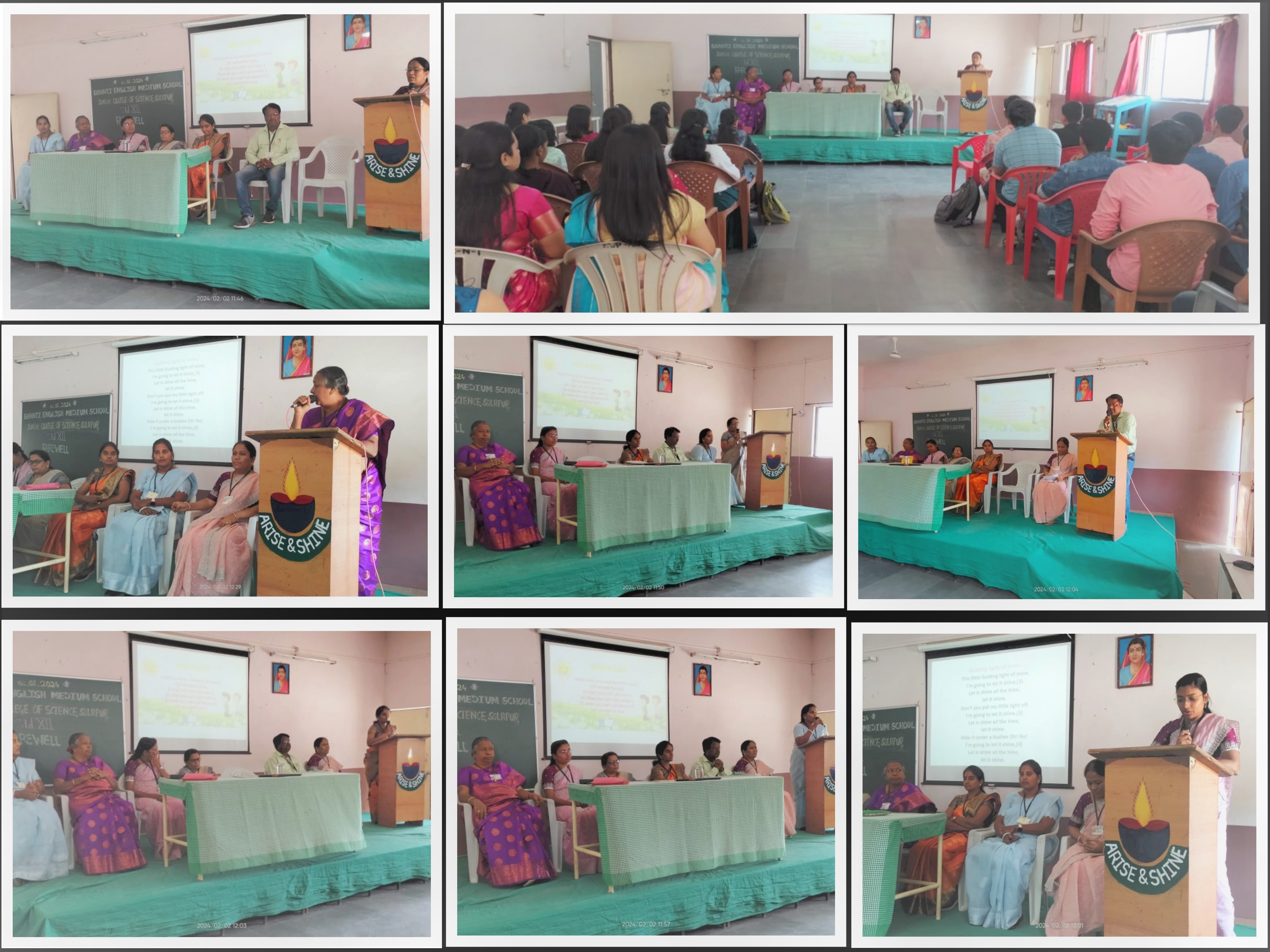 Farewell arranged for XII std. students on 02.02.24