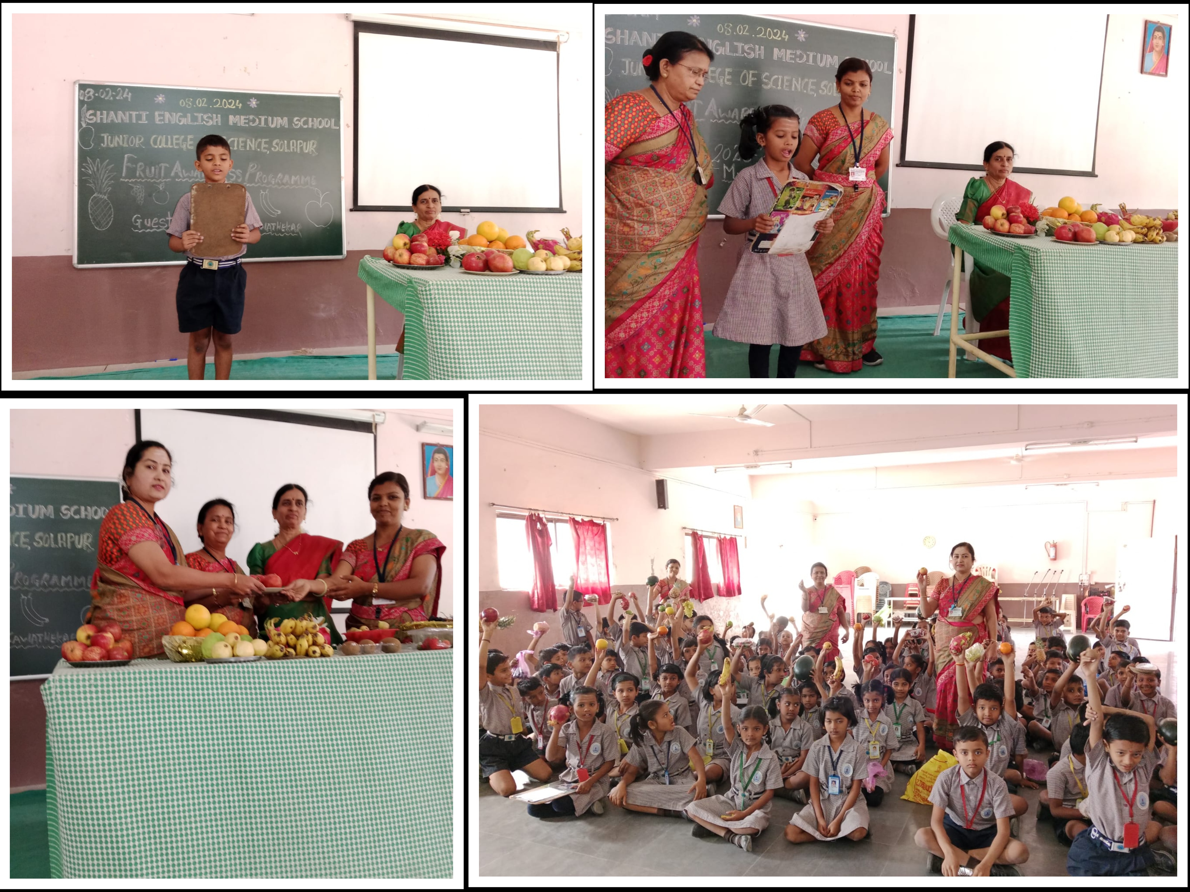 Fruit awareness program by II std. on 08.02.24