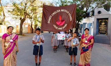 Rally - "Save Girl child" by VII std on 13.02.23