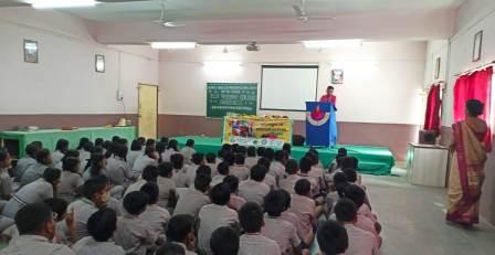 “Eco friendly colours” awareness Program arranged for VII std on 13.02.23