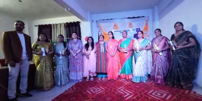 On the occasion of Women's day our Principal madam got award of Solapur Women's educationialist 2023 from Fantasy founadation on 06.03.23