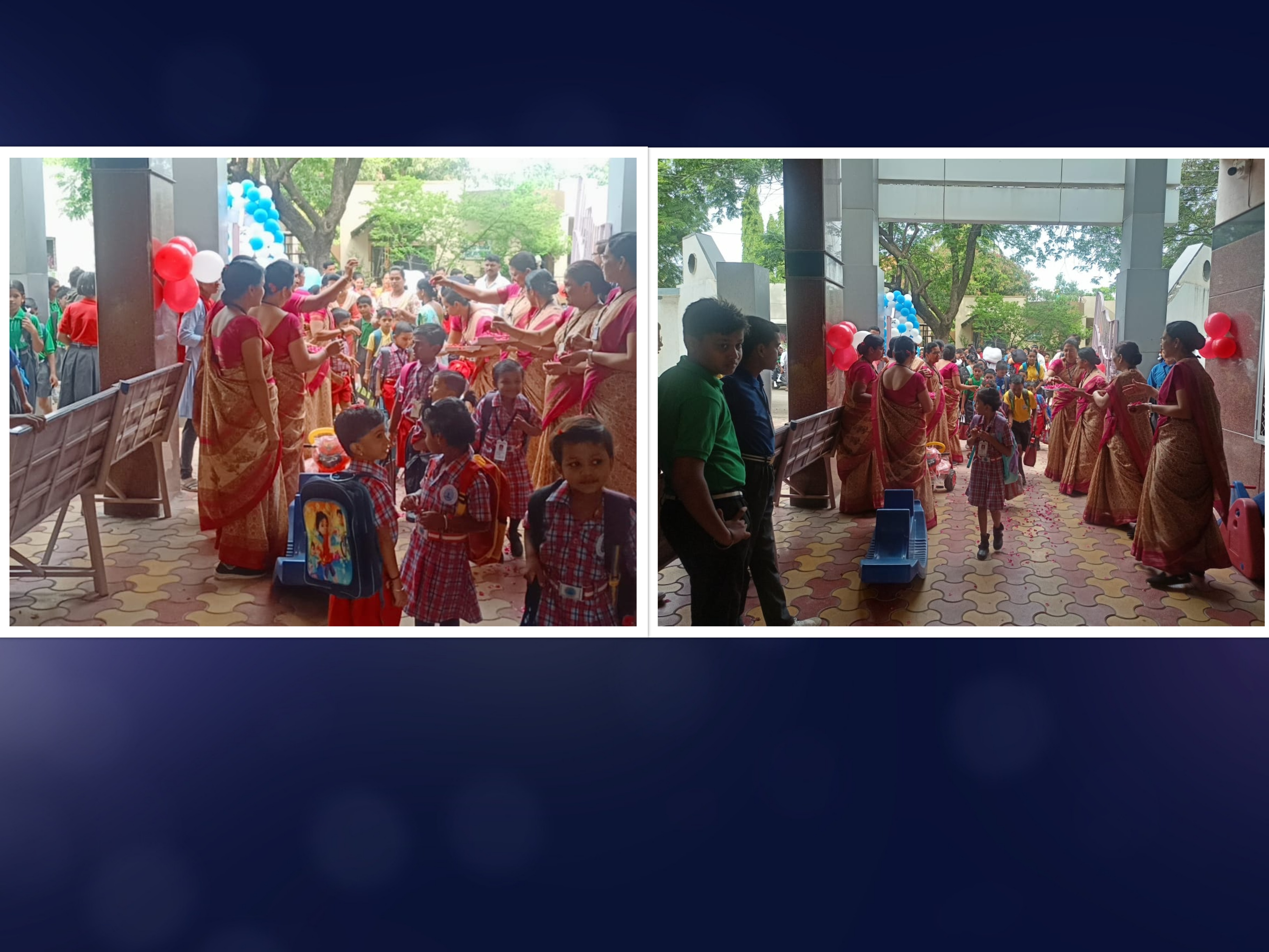 Kindergarten students were welcome by Red House Teachers on 19.06.24