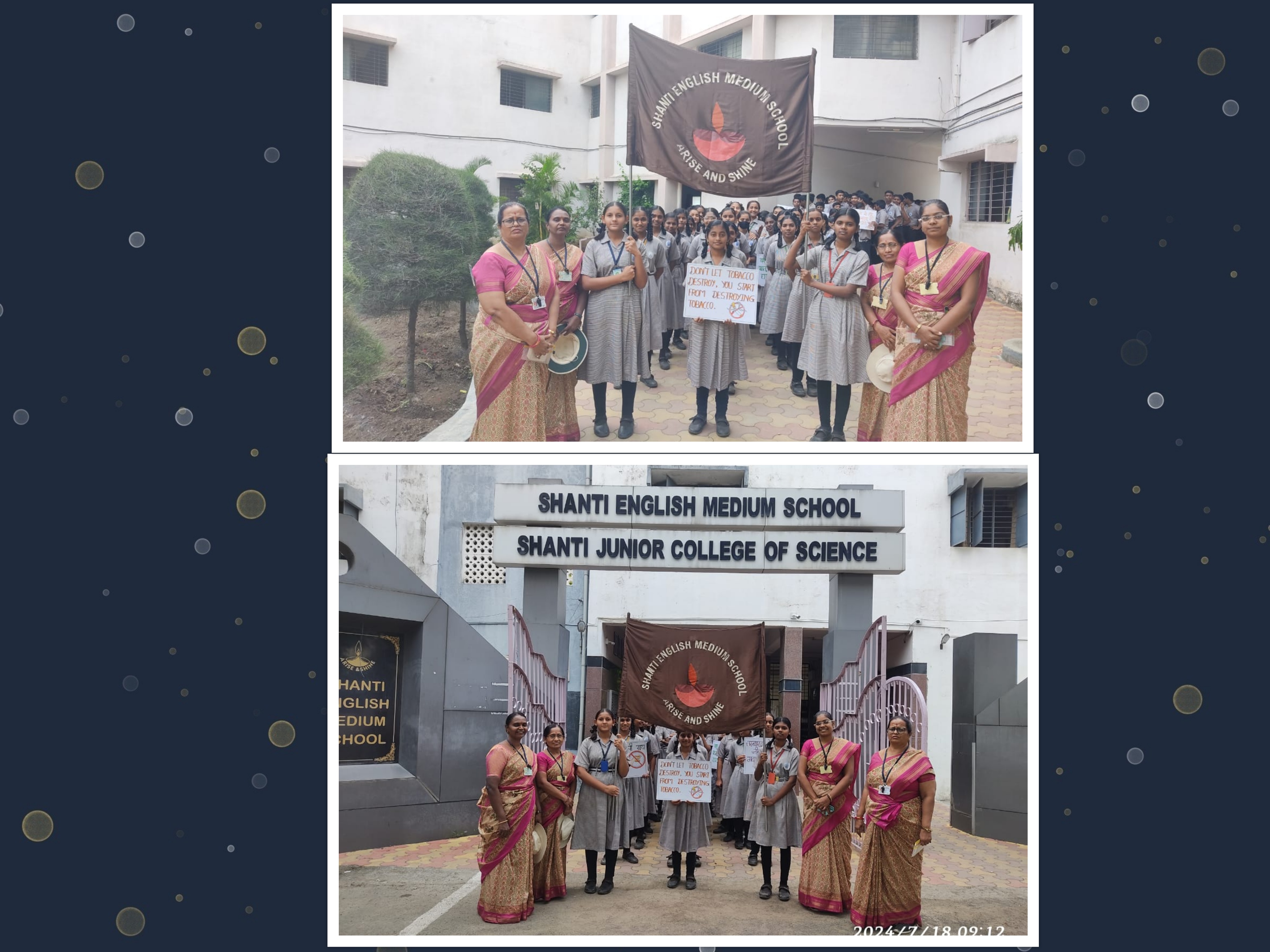 Rally - 'Say No to Tobacco' by IX std. on 18.07.24
