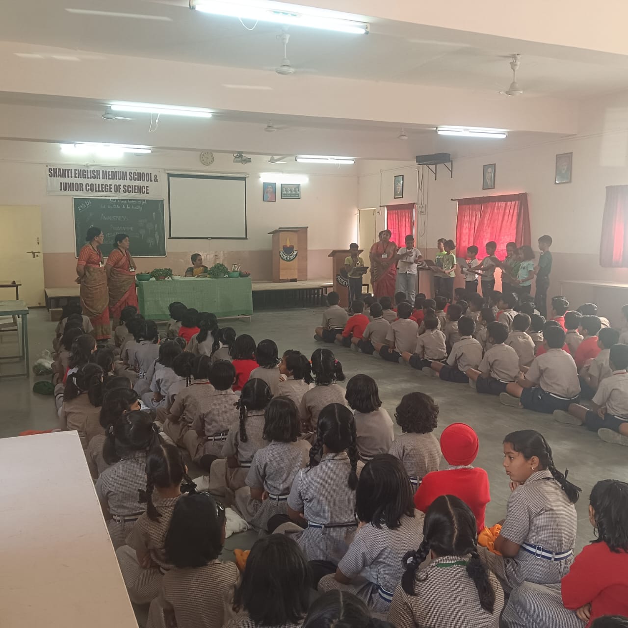 Vegetable awareness program arranged for III std. on 29.01.2026