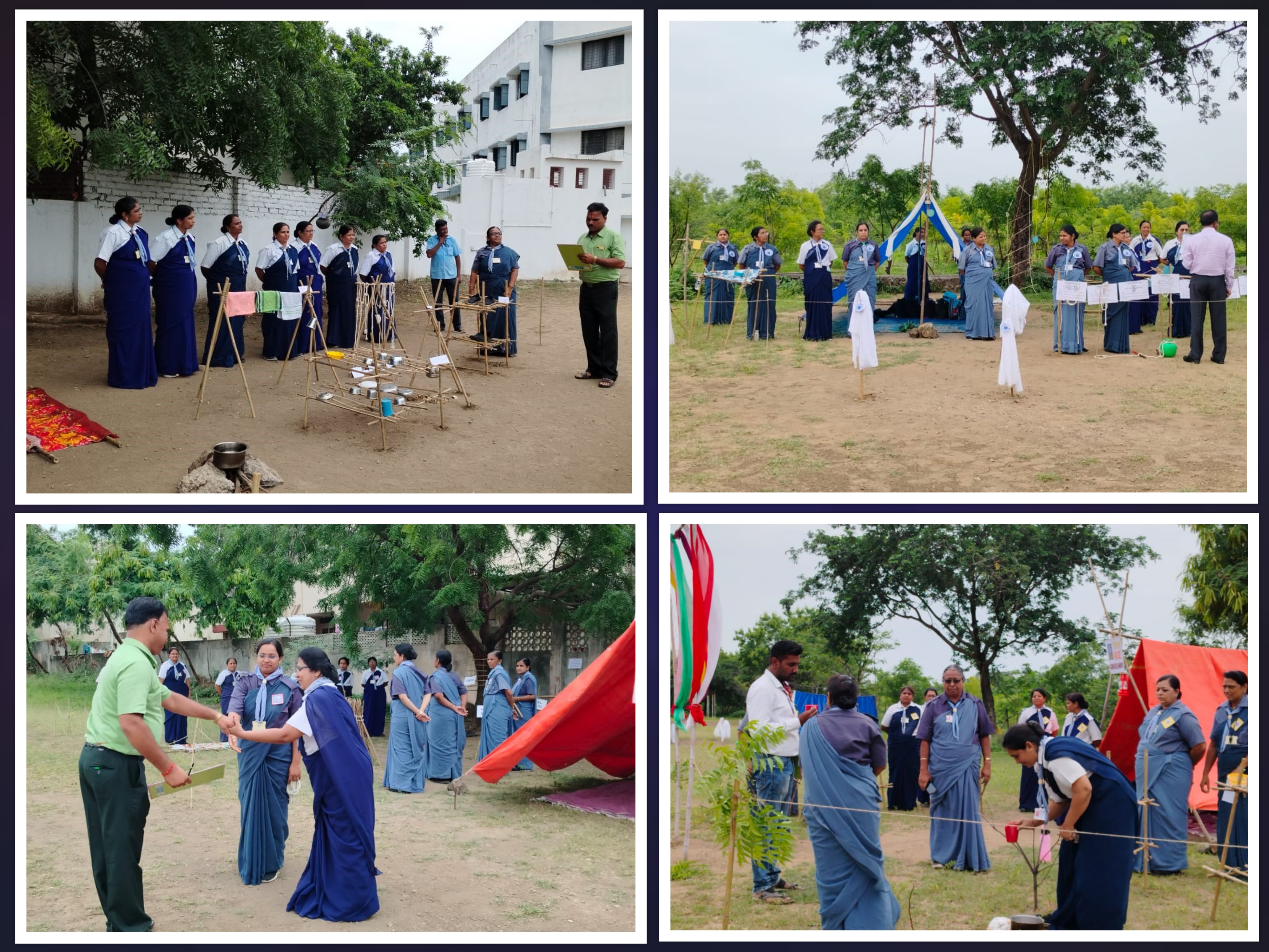 Teachers House wise Scout & guide tent, knots & gadgets competition arranged on 31.08.24