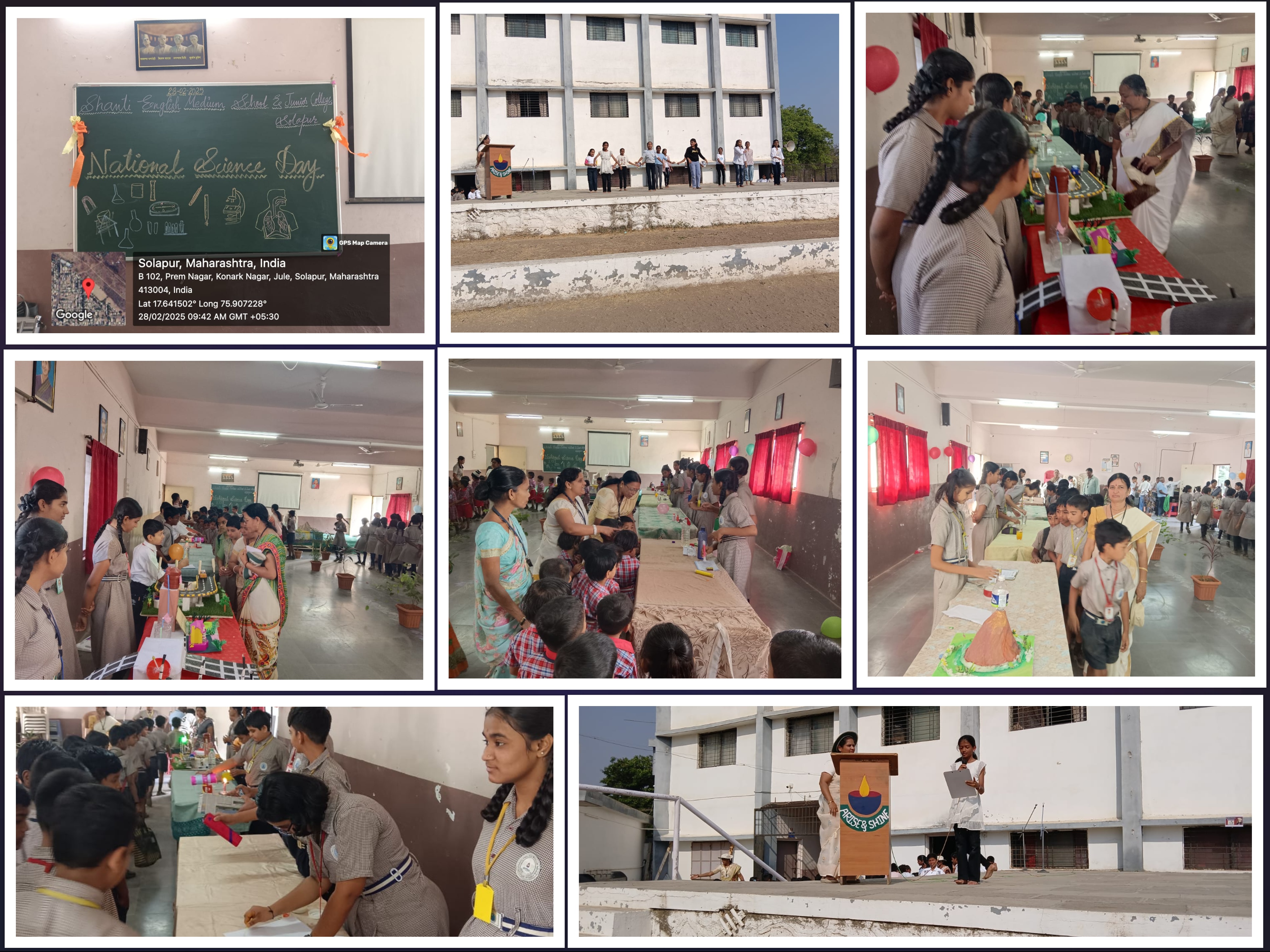 Science day celebrated by VI std. & science exhibition also held on 28.02.24